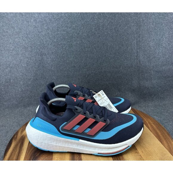 New Adidas UltraBoost Light Athletic Running Shoes Blue IE1760 Men's Sz US 10 - Picture 1 of 8